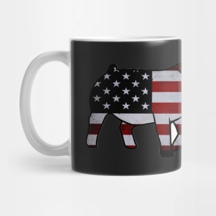 American Flag Pig Silhouette 1 - NOT FOR RESALE WITHOUT PERMISSION Mug